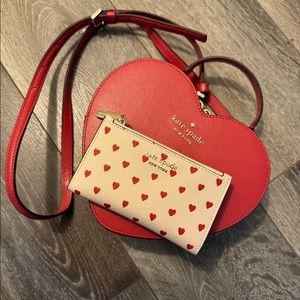 Kate Spade Love Shack Heart Crossbody and Matching Wallet!